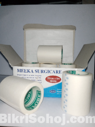 Surgical Tape 1&2Ince (12&6 Rolls) 25mm×6m&50mm×6m